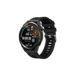 UnDePlus Huawei Watch GT 6/5/4/3/2 Pro 46mm Ultimate SE Elite Kordon Çift Renk Çizgili Kordon Siyah