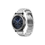 UnDePlus Huawei Watch GT 6/5/4/3/2 Pro 46mm Ultimate SE Elite Kordon Klipsli Metal Kordon 04 Gümüş
