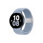 UnDePlus Huawei Watch GT 6/5/4/3/2 Pro 46mm Ultimate SE Elite Kordon Metal Klipsli Flexi Örgü Mavi Açık