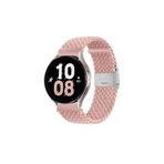UnDePlus Huawei Watch GT 6/5/4/3/2 Pro 46mm Ultimate SE Elite Kordon Metal Klipsli Flexi Örgü Pembe Açık