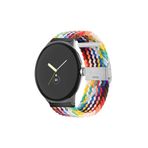 UnDePlus Huawei Watch GT 6/5/4/3/2 Pro 46mm Ultimate SE Elite Kordon Metal Klipsli Flexi Örgü Rainbow