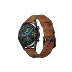 UnDePlus Huawei Watch GT 6/5/4/3/2 Pro 46mm Ultimate SE Elite Kordon Nubuk Deri Kordon Kahverengi