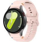 UnDePlus Huawei Watch GT GT2 GT3 GT4 42mm/Honor Magic 2 20mm ile uyumlu Kordon Dekoratif Örgü Çizgili Spor Silikon Kayış
