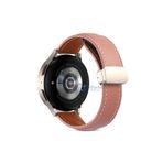 UnDePlus Huawei Watch GT GT2 GT3 GT4 42mm/Honor Magic 2 Kordon Magnetli PU Deri Kordon 20mm Pembe