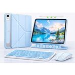 UnDePlus iPad 11.Nesil A16 11inç/10.Nesil 10.9inç ile uyumlu Kılıf Multi SkinPro + Klavye + Mouse + Kalem 4lü Set