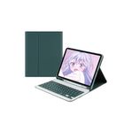 UnDePlus iPad Air 11inç M4/M3/M2 Air 4/5.nesil 10.9 Uyumlu Kılıf Kablosuz Klavyeli Türkçe Koyu Yeşil