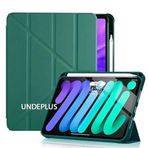 UnDePlus iPad Pro 12.9 3. Nesil ile uyumlu Kılıf Kalem Bölmeli Trifolding Case A1876 A2014 A1895 A1983 Koyu Yeşil