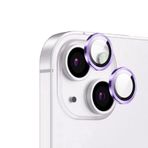 UnDePlus iPhone 14 ile uyumlu Kolay Takılabilen Premium Safir Kamera Lens Koruyucu CL-12 Mor