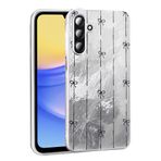 UnDePlus Samsung Galaxy A26 ile uyumlu Kılıf Leopar Kurdele Ekose Desenli Mep Kapak Küçük Fiyonk