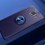 UnDePlus Samsung Galaxy J4 ile uyumlu Kılıf Yüzüklü Magnetli Ravel Case