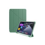 UnDePlus Samsung Galaxy Tab S7 S8 11 Inç X700 T870 Kılıf Kalem Bölmeli Trifolding Case Koyu Yeşil