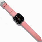 UnDePlus Samsung Galaxy Watch 3 41mm 42mm Gear S2 Kordon Deri Hermes Kordon 20mm Pembe