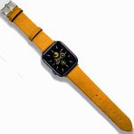 UnDePlus Samsung Galaxy Watch 3 41mm 42mm Gear S2 Kordon Deri Hermes Kordon 20mm Sarı