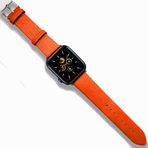 UnDePlus Samsung Galaxy Watch 3 41mm 42mm Gear S2 Kordon Deri Hermes Kordon 20mm Turuncu