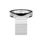 UnDePlus Samsung Galaxy Watch 4 5 6 7 Fe 40 40 44 Classic 42 43 46 47 Mm Kordon Baklalı Metal Kordon Gümüş