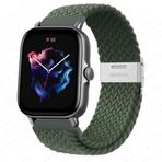 UnDePlus Samsung Galaxy Watch Gear S2 3 41mm 42mm Active 2 40mm 44mm Kordon Metal Klipsli Flexi Örgü Koyu Yeşil