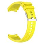 UnDePlus Samsung Galaxy Watch Gear S2 / 3 41mm Kordon Çizgili Silikon Kordon Sarı