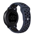 UnDePlus Samsung Galaxy Watch Gear S2 / Active 2 40mm 44mm Kordon Nike Spor Kordon Lacivert-Siyah