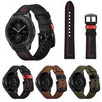 UnDePlus Samsung Galaxy Watch Gear S2 Kordon Nubuk Deri Kordon Kahverengi