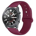 UnDePlus Samsung Galaxy Watch Gear S2 Kordon Silikon Spor Kordon 27-Wine Red