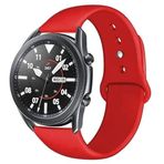 UnDePlus Samsung Galaxy Watch Gear S2 Kordon Silikon Spor Kordon Kırmızı