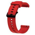 UnDePlus Samsung Galaxy Watch Gear S2 Kordon Tokalı Ekose Silikon Kırmızı