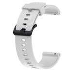 UnDePlus Samsung Galaxy Watch Gear S2 Kordon Tokalı Ekose Silikon Soft White