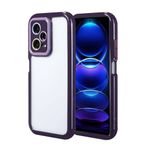 UnDePlus Xiaomi Redmi Note 12 İle Uyumlu Pro 5G Kılıf Renkli Dizayn Kamera Çerçeve Korumalı Vitamin Kapak Derin Mor