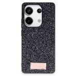 UnDePlus Xiaomi Redmi Note 13 Pro 4G ile uyumlu Kılıf Simli Parlak Silikon Bright Kapak Siyah