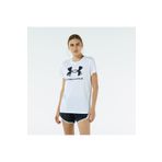 Under Armour 1356305 Live Sportstyle Graphic SS Gümüş Kadın Düz T-Shirt