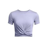 Under Armour 1383647-539 Motion Crossover Crop SS Lila Kadın T-shirt