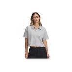 Under Armour 1389639 Ua Icon Terry Polo Gri Kadın T-Shirt
