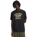 Under Armour 6009261-001 UA M 60/40S ARMOR GLOBE Siyah Bisiklet Yaka Baskılı Erkek T-Shirt