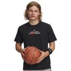 Under Armour 6012833-001 Curry Quote Tee Siyah Bisiklet Yaka Bol Kesim Erkek T-Shirt