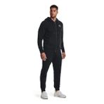 Under Armour 881-001 UA Essential Fleece FZ Hood Siyah Kapüşon Yaka Bol Kesim Erkek Zip Ceket