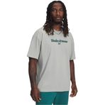 Under Armour Bisiklet Yaka T-Shirt, XL, UA M HWT WM SS, Gri, Erkek