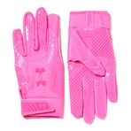 Under Armour Boys F9 Yenilik Futbol Eldiveni, (652) Asi Pembe/Sanal Pembe/Asi Pembe, L