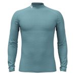 Under Armour Cold Weather Grid LS Mock Erkek Uzun Kollu T-Shirt Jasper Blue/Serpentine/White XXL