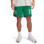 Under Armour Courtside Hoops Short Erkek Şort, Yeşil, S