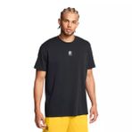 Under Armour Curry Hvyweight Logo Tee Erkek T-Shirt Black / / White MD