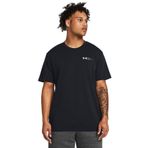 Under Armour Erkek Antrenman Tişört UA HW LC LOGO REPEAT SS Black - White SM