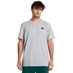 Under Armour Erkek Antrenman Tişört UA HW LC PATCH SS Mod Gray Medium Heather - Black SM
