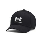 Under Armour Erkek Çocuk Markalı Kilitlenebilir Ayarlanabilir Şapka, (001) Siyah/Beyaz, Tek Beden
