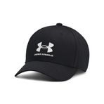 Under Armour Erkek Çocuk Markalı Kilitlenebilir Ayarlanabilir Şapka, (001) Siyah/Beyaz, Tek Beden