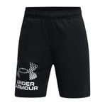 Under Armour Erkek Çocuk Şort UA Tech Logo Shorts Black - Mod Gray YLG