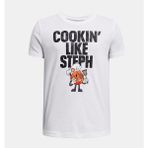 Under Armour Erkek Çocuk Ua Curry Chef Tee T-Shirt 1383856-100 - 7 Yaş - Beyaz-100
