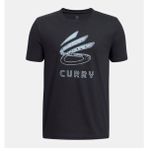Under Armour Erkek Çocuk Ua Curry Logo T-Shirt 1387102-002 - 7 Yaş - Siyah-002