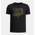 Under Armour Erkek Çocuk Ua Curry Splash Tee T-Shirt 6009547-001 - 8 Yaş - Siyah-001