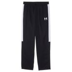 Under Armour Erkek Çocuk UA Rakip Dokuma Pantolon Alt, Siyah/Beyaz/Beyaz, S