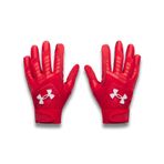 Under Armour Erkek Gençlik Beyzbol Eldivenlerini Temizleyin, (600) Kırmızı/Kırmızı/Beyaz, L